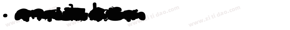 Sauna Dingbats Background字体转换